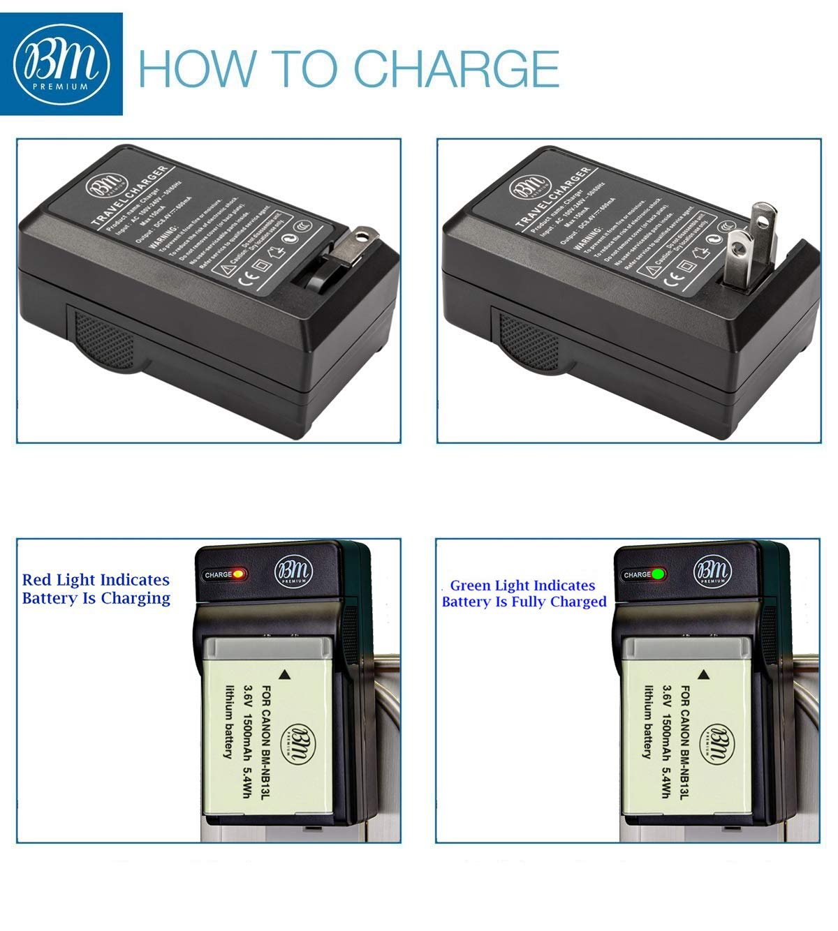 Amazon.com : BM Premium NB-13L Battery and Battery Charger for